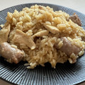 El cooksnap de El Menú de Gemma cuando hizo Arroz con pollo, salchichas y picada catalana.