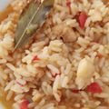 El cooksnap de Pilar cuando hizo Arroz caldoso de rape, gambones y almejas (receta Portuguesa, "Arroz de Tamboril").