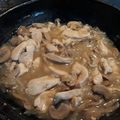 El cooksnap de Tomás Daniel Lannes cuando hizo Pollo con Champiñones.