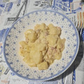 El cooksnap de María de los Angeles cuando hizo Ñoquis de papa (con y sin gluten): reciclado de puré.