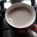 El cooksnap de Sarah Rendon cuando hizo Atole blanco.
