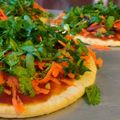 Mommyluvs2cook's cooksnap of when they made Thai Chicken Flat Bread.