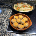El cooksnap de lauradope021013 cuando hizo Champiñones rellenos de Almogrote Guachinerfe y bacon.