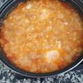 El cooksnap de Julián cuando hizo Sopa de ajo rápida.