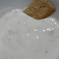 El cooksnap de Duphi cuando hizo TzatzikiSalsa griega de yogur.