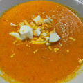 El cooksnap de Kysu cuando hizo Salmorejo de Zanahorias.