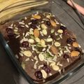 El cooksnap de paula santana cuando hizo Brownie plátano y avena.