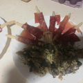El cooksnap de Vanessa Martín Iglesias cuando hizo Espárragos con jamón.