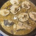 El cooksnap de David cuando hizo Merluza en salsa con habitas tiernas y butifarra negra.