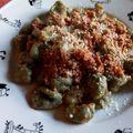 El cooksnap de carin070 cuando hizo Ñoquis de papa y espinaca de harina integral con estofado.