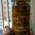El cooksnap de Silvia Lorente cuando hizo Berenjena en escabeche.
