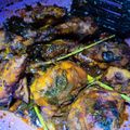 Cooksnap Maliza Azrain Sham semasa beliau membuat Ayam masak Kam heong.