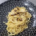 Cooksnap Intan Sofia semasa beliau membuat Resepi Spaghetti Oglio Olio Ayam.