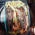 El cooksnap de Marilu cuando hizo Solomillo de cerdo al horno con oro rojo (pimientos del piquillo).