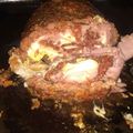 El cooksnap de Miguel Herbalejo cuando hizo Pan de carne relleno.