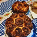 El cooksnap de Irma Rojas cuando hizo Torta 80 golpes rellena de membrillo.