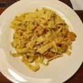 El cooksnap de Jona cuando hizo Camarones al ajillo con pasta tres.
