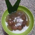 Cooksnap dari Wanti Ummu Nunauts untuk resep Jenang candil ubi ungu aka kolak biji salak