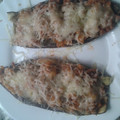 El cooksnap de Irene cuando hizo Berenjenas rellenas de carne picada.