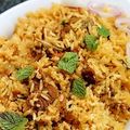 Nageena Anwar's cooksnap of when they made Mutton biryani.