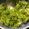 El cooksnap de Andrea dlrg cuando hizo Tallarines con pollo y pesto de acelga (o espinaca) en Thermomix.