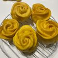 橙星🍊🌟 的 南瓜玫瑰花饅頭（全素） cooksnap