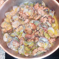El cooksnap de Isa Muriel cuando hizo Almejas al vino blanco.