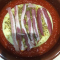 El cooksnap de rafael Osborne cuando hizo Provolone al horno con bacon.