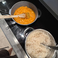 El cooksnap de Álvaro cuando hizo Pollo al curry con arroz (sin leche de coco).