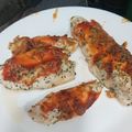 El cooksnap de Almudena Collado cuando hizo Filete de pollo estilo pizza.