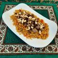 🦋mohaddeseh🦋's cooksnap of when they made Kabsa spices + Kabsa rice - Saudi rice with lamb meat.