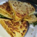 Chef Nitra's cooksnap of when they made Quesadillas.