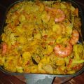 El cooksnap de Edgar Vera cuando hizo Paella con mariscos y pollo.