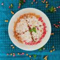 Shethjayshree Mahendra's cooksnap of when they made બુંદી દાડમ નું રાઇતું (Bundi Dadam Raitu Recipe In Gujarati).