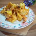 Cooksnap YayiFarha Kitchen semasa beliau membuat Udang Goreng Kunyit.