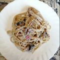 El cooksnap de Gloria Bueno cuando hizo Spaghetti a la carbonara.