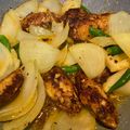 Cooksnap MocQue semasa beliau membuat Ayam Goreng Kunyit.