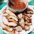 รูป Cooksnap ของ ครัวสะพานไม้หมาก​ เมื่อเขาทำ 🐷คอหมูย่างจิ้มแจ่ว🌶️