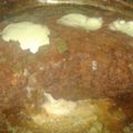 El cooksnap de Agustin Villalba Larroca cuando hizo Pan de carne relleno con salsa y queso arriba.