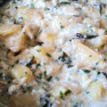 El cooksnap de Carmeta cuando hizo Revuelto de calabacín con cebolla.