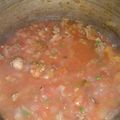 El cooksnap de Julian Acosta cuando hizo Salsa con carne para fideos.