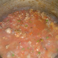 El cooksnap de Julian Acosta cuando hizo Salsa con carne para fideos.