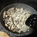 El cooksnap de María José cuando hizo Revuelto de champiñones con arroz blanco.