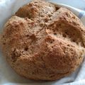 Beáta Ferenczi Cooksnap-ja, amikor elkészítette a(z) Ír szódás kenyér teljes kiőrlésű receptet.