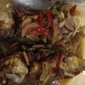 Cooksnap coklatcomot semasa beliau membuat Taucu Ikan Kembung.