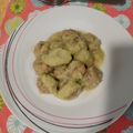 El cooksnap de Fernando y Nuria cuando hizo Albóndigas de bacalao y berenjena en salsa de puerro y apio.