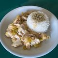 El cooksnap de Javier Curiel cuando hizo Pechuga de pollo de corral con puerros a la crema.