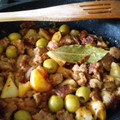 El cooksnap de Carmeta cuando hizo Carne picada con patata y aceitunas.