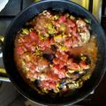 Gyorgy Horvath Cooksnap-ja, amikor elkészítette a(z) Padlizsános csirke serpenyőben/Caponata di melanzane petto di pollo receptet.