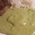 El cooksnap de Salomé Andrade cuando hizo Puré de espinacas con bistec.